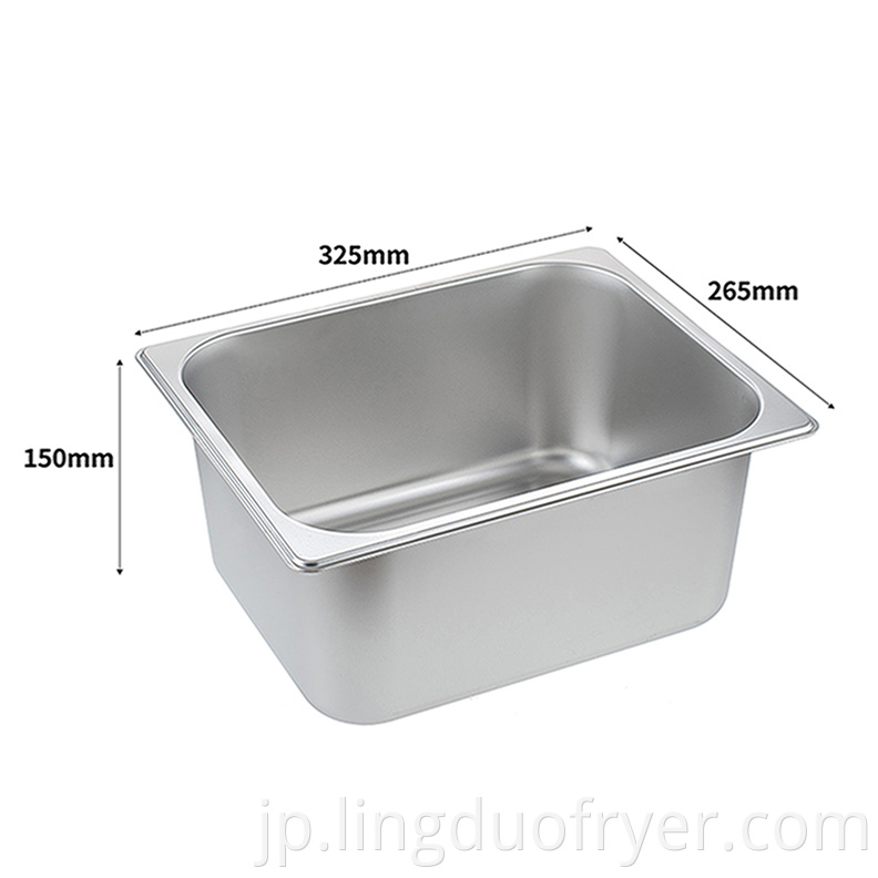 Electric Fryer Oil Tank Size